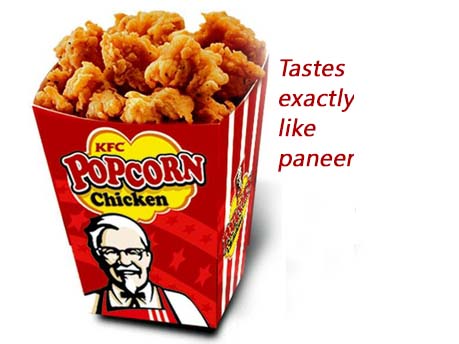 KFC menu for vegetarians