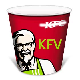 KFC menu for vegetarians