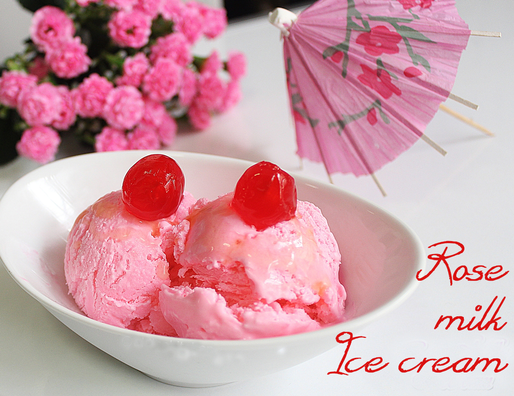 rose milk ice cream