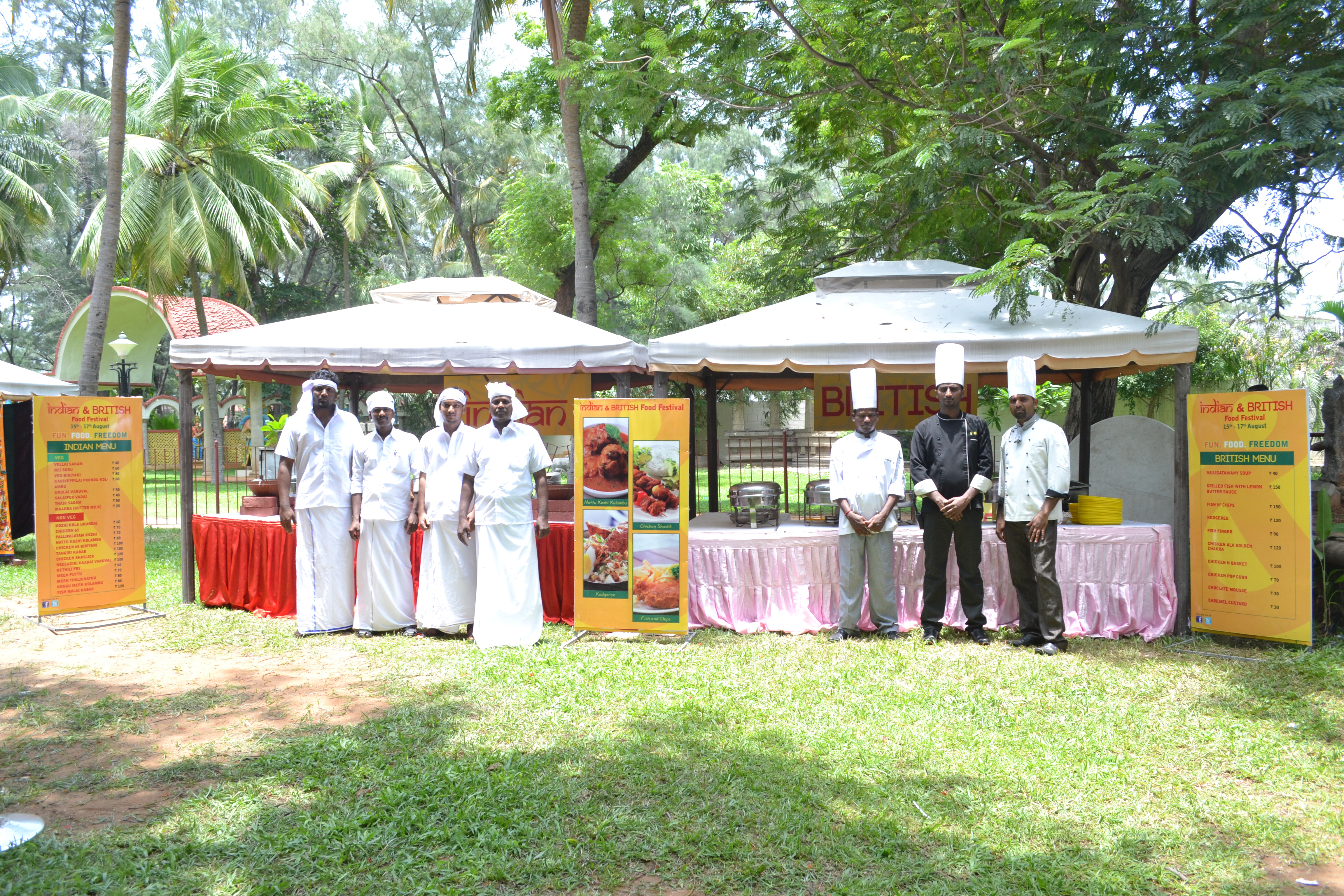 Chef Mahesh at Indian and British food festival