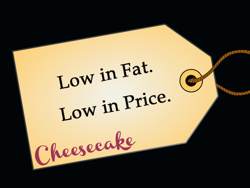 low-fat fake cheesecake