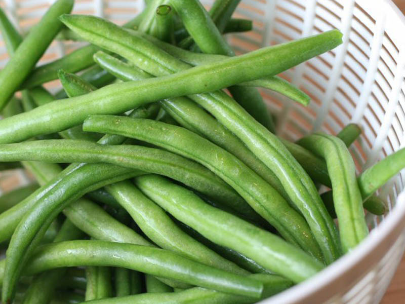 blanched beans