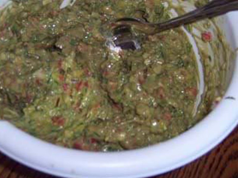 brown guacamole