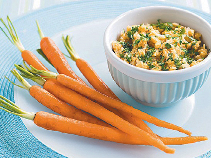 carrot and dip for office