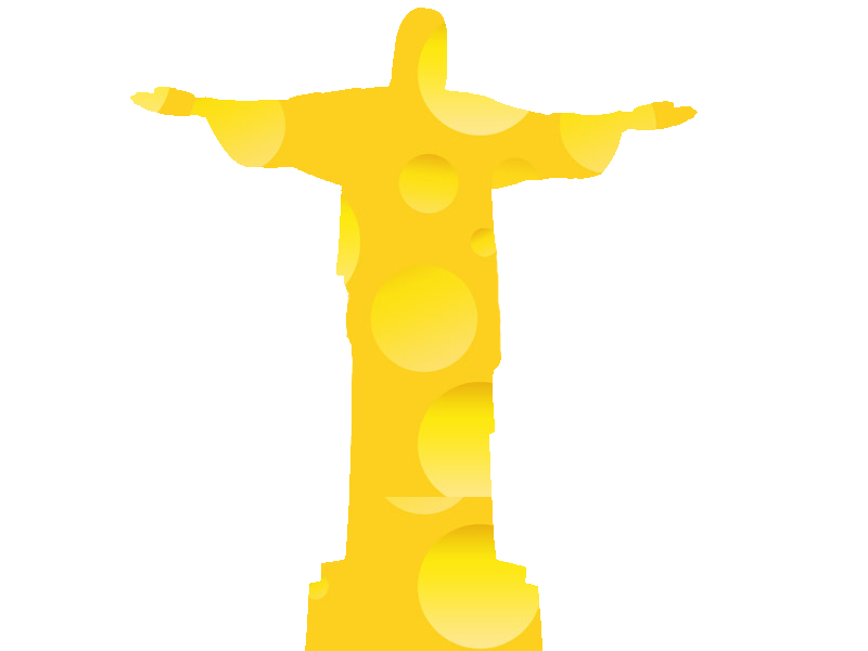 christ the redeemer and cheese