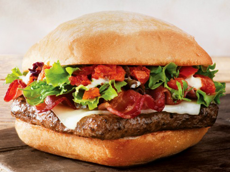 Wendy’s Ciabatta Bacon Cheese burger