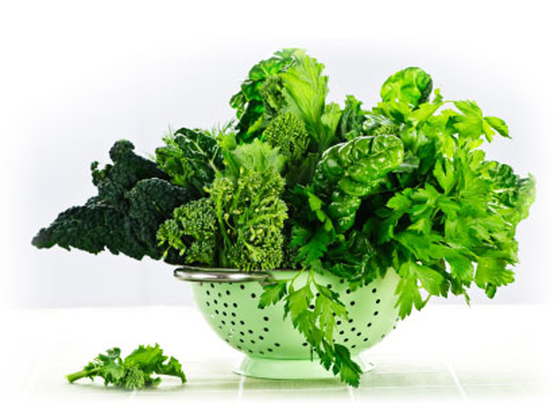 green leafy vegetables for women