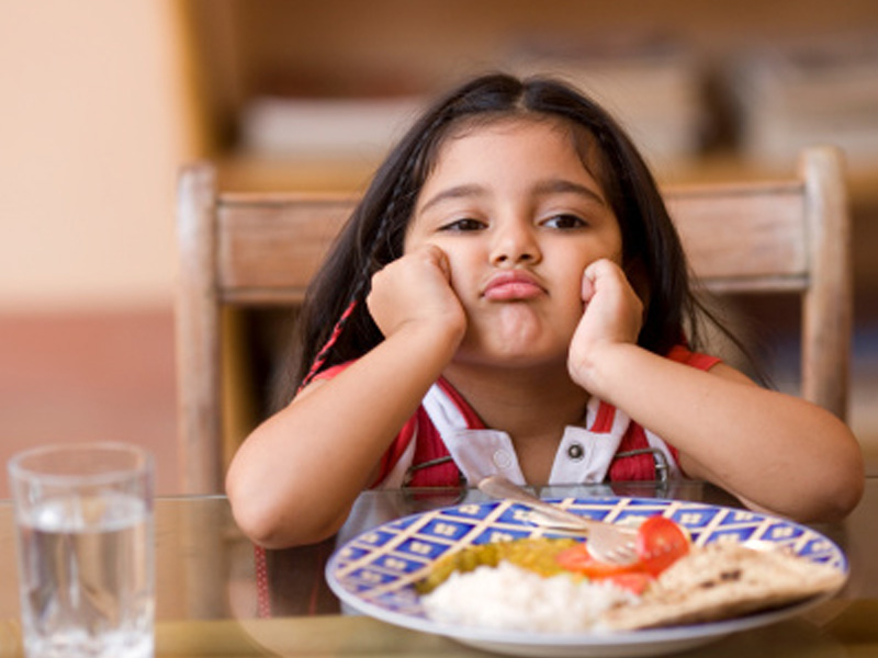 not eating everything on a plate