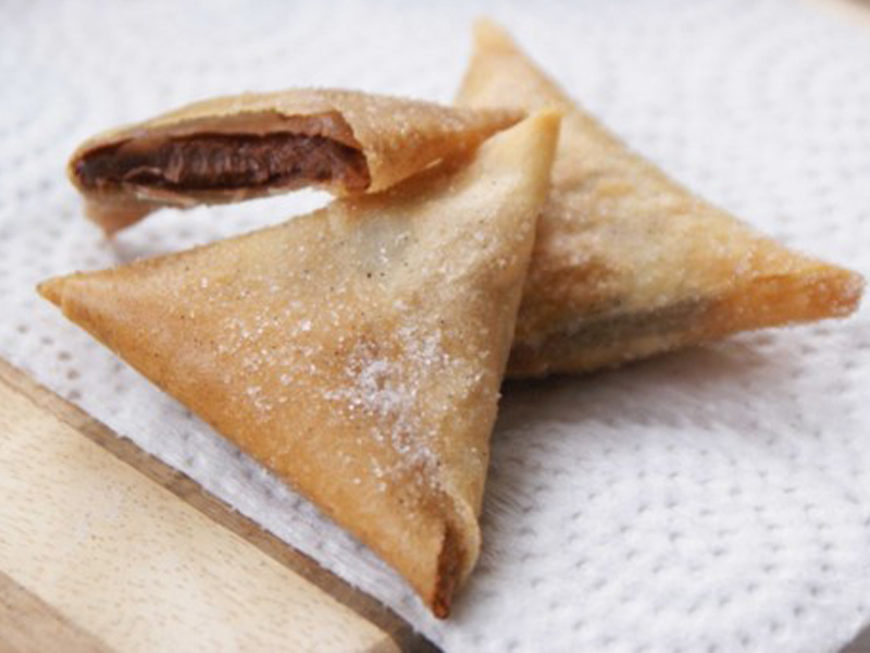 nutella  samosas