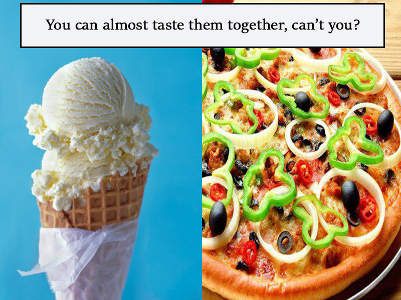 pizza ice cream