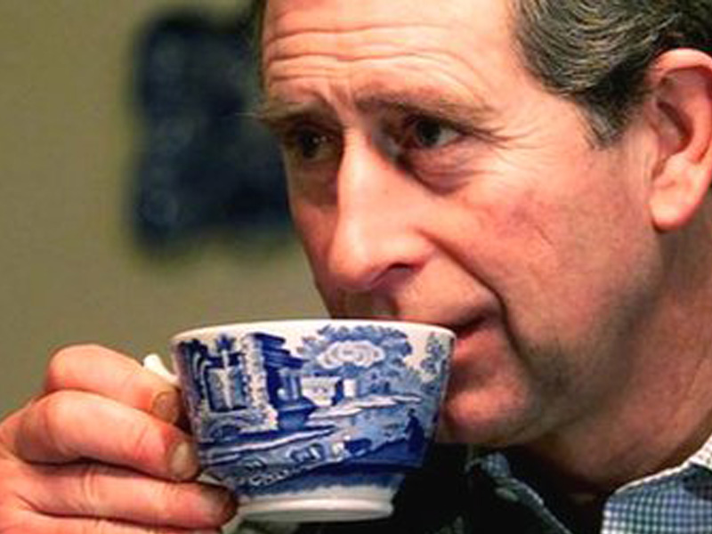 prince charles drinking tea