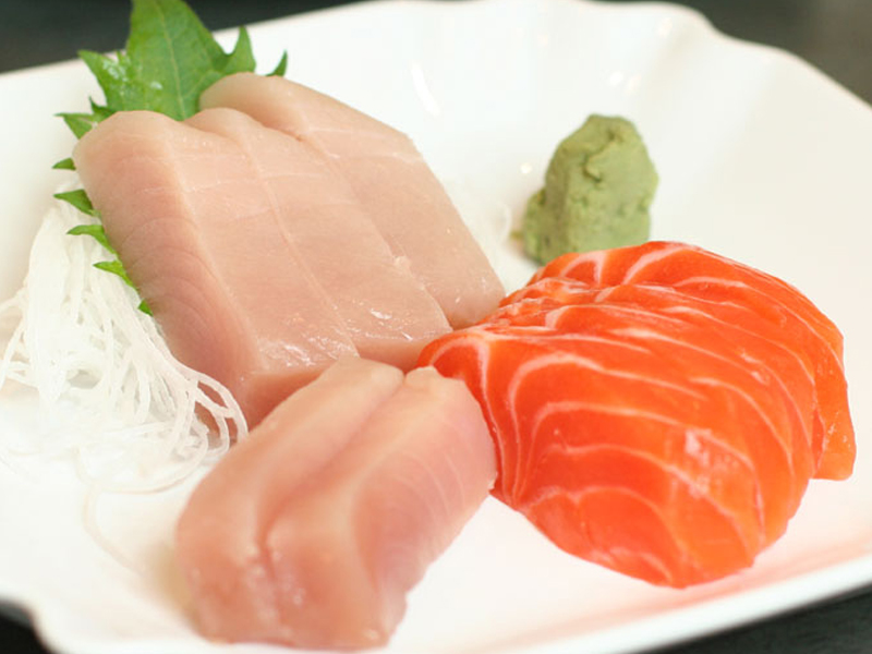 tuna and salmon