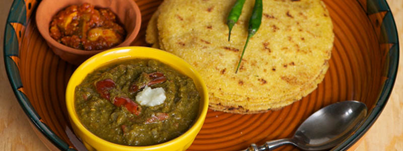 Featured image sarson ka saag and makki ki roti