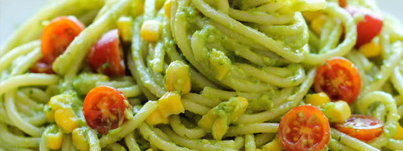 avocado vegan pasta recipe featured image