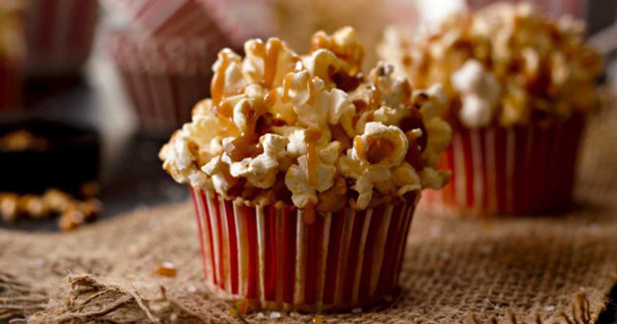 Butter Popcorn Caramel Cupcakes Recipe