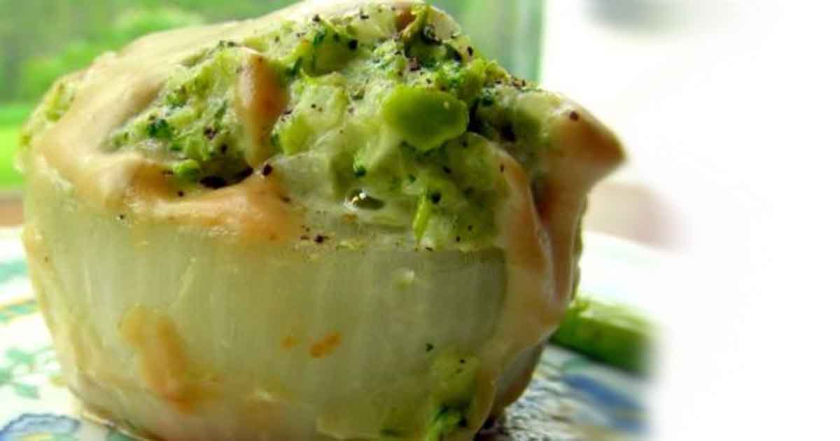 Broccoli Stuffed Vidalia Onions Recipe