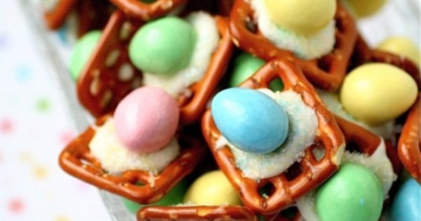 Easter Pretzel Peanut Buttons Recipe