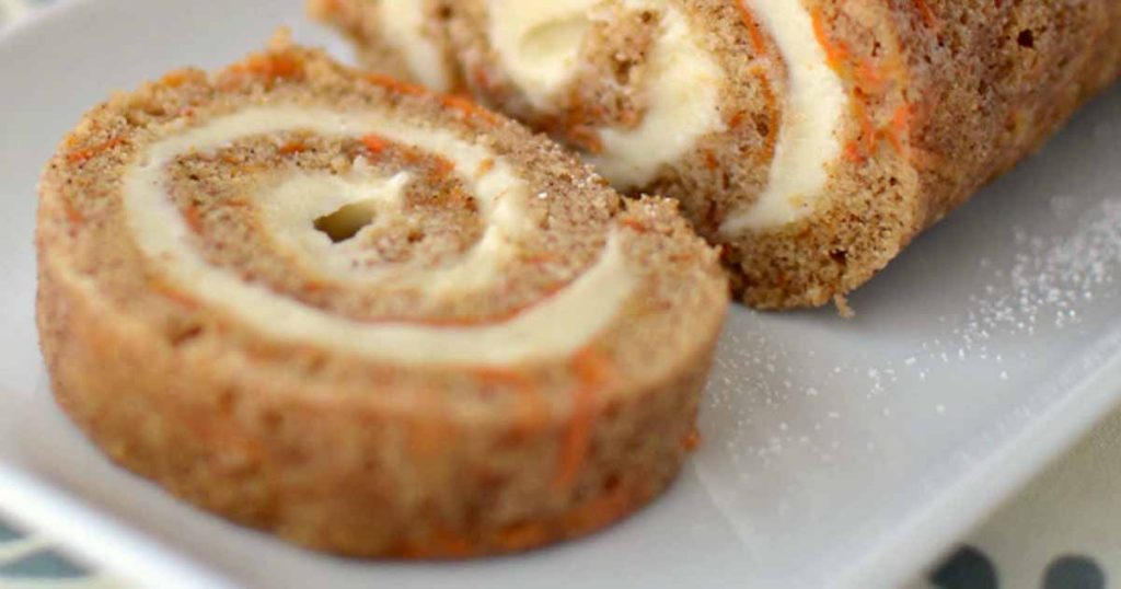 Featured image carrot cake roll easter