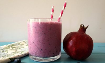 Pomegranate Berry Smoothie Recipe Image
