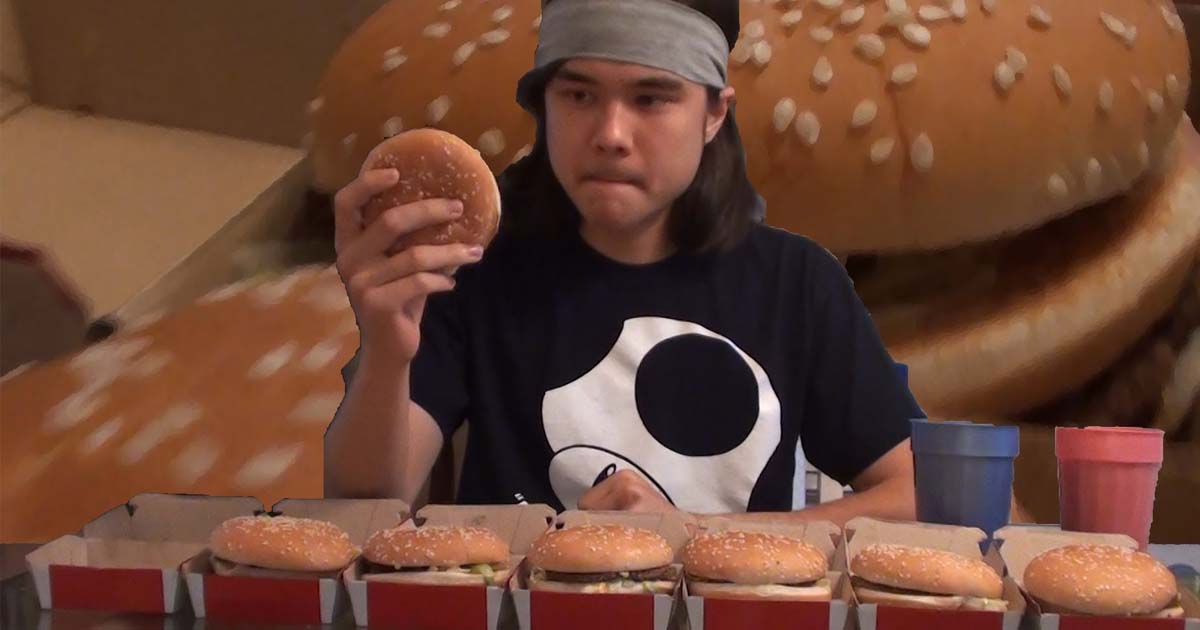 Watch Competitive Eater Matt Stonie Tackle 11,000 Calories in One Go