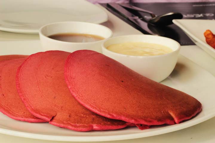 Red velvet Pancakes