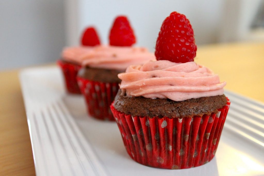 Chocolate Raspberry Cupcakes with Raspberry Buttercream