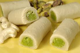 Kaju Pista Rolls - Diwali Sweets