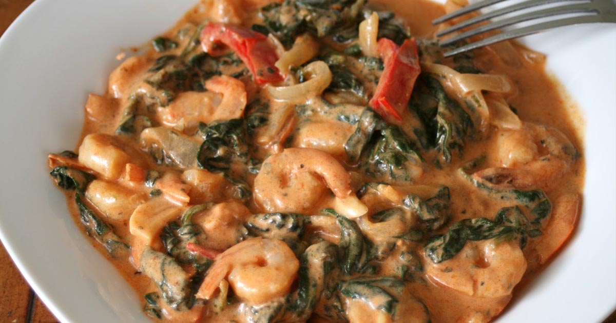 Thai Shrimp & Spinach Curry | Hungryforever