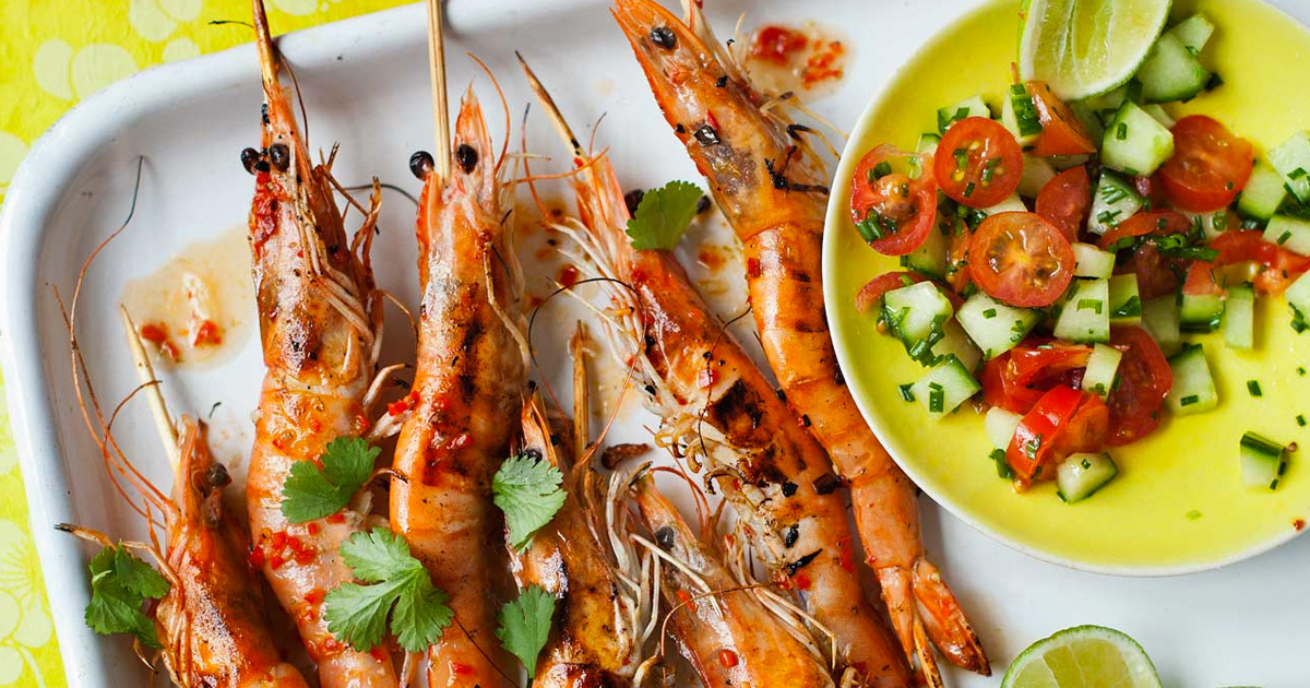 Mexican Prawn Kebabs RecipeGrilled Gralic Shrimp Skewers