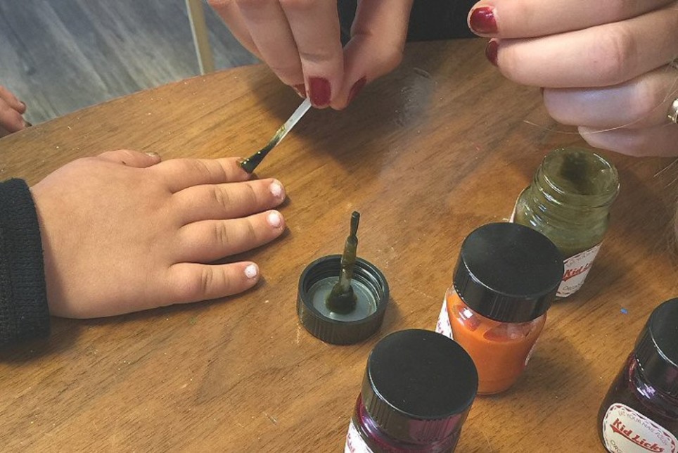 Kid Licks Nail Polish, made with 100% edible ingredients - 😍😍😍Repost  from @perfectlypachy • Someone got her nails painted for the first time 😍  Thanks @kidlicksreal for making nail polish out of