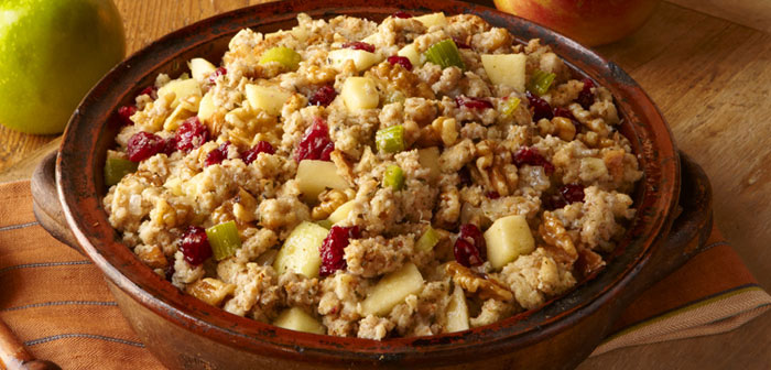 New England Sausage, Apple, and Dried Cranberry Stuffing Recipe