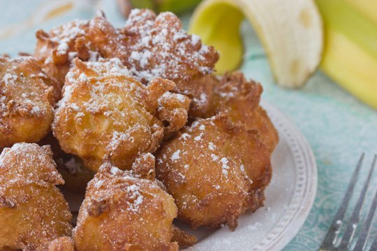 banana coconut fritters recipe