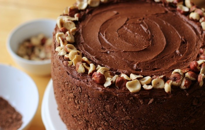 Chocolate, Banana, Hazelnut Gateau Recipe - HungryForever Food Blog