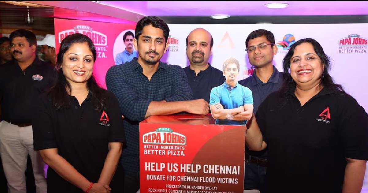 Papa John’s lends a helping hand to a recuperating Chennai