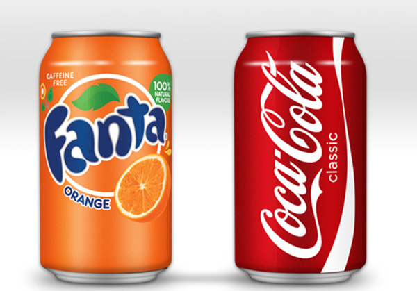 fanta cans