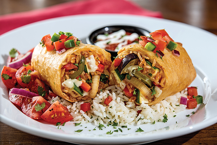 vegetable chimichanga