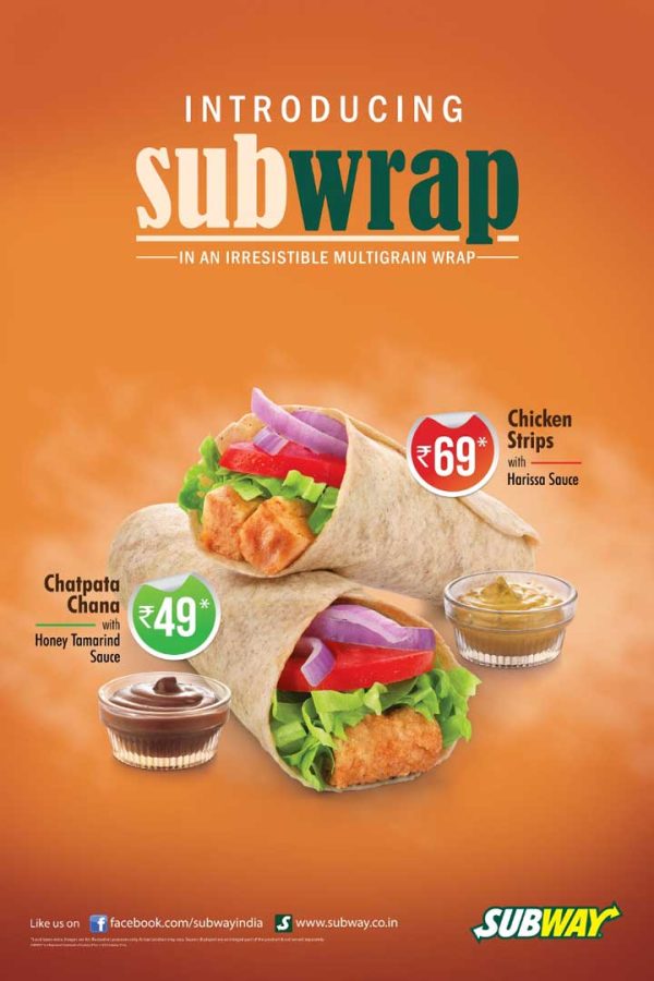 Subway India Introduces SubWraps To Their Menu HungryForever Food Blog
