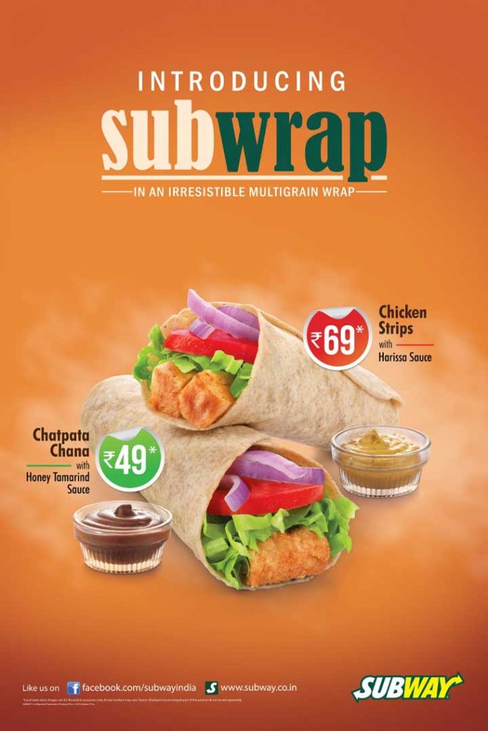 Subway India Introduces SubWraps To Their Menu - HungryForever Food Blog
