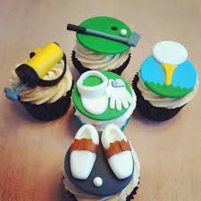 Golf Player Fathers Day Cupcakes