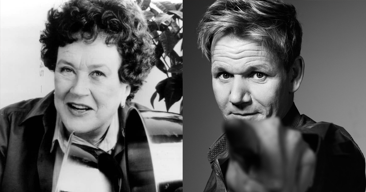 When Julia Child & Gordon Ramsay Had An Epic FaceOff HungryForever Food Blog
