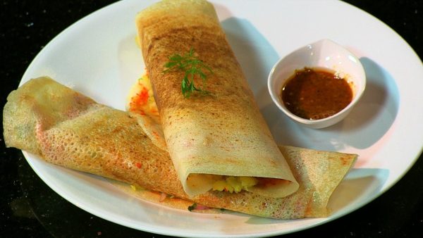 Vegetable Spring Roll Dosa Recipe