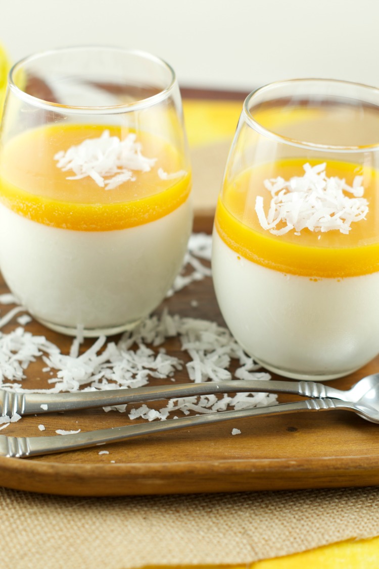 mango panna cotta