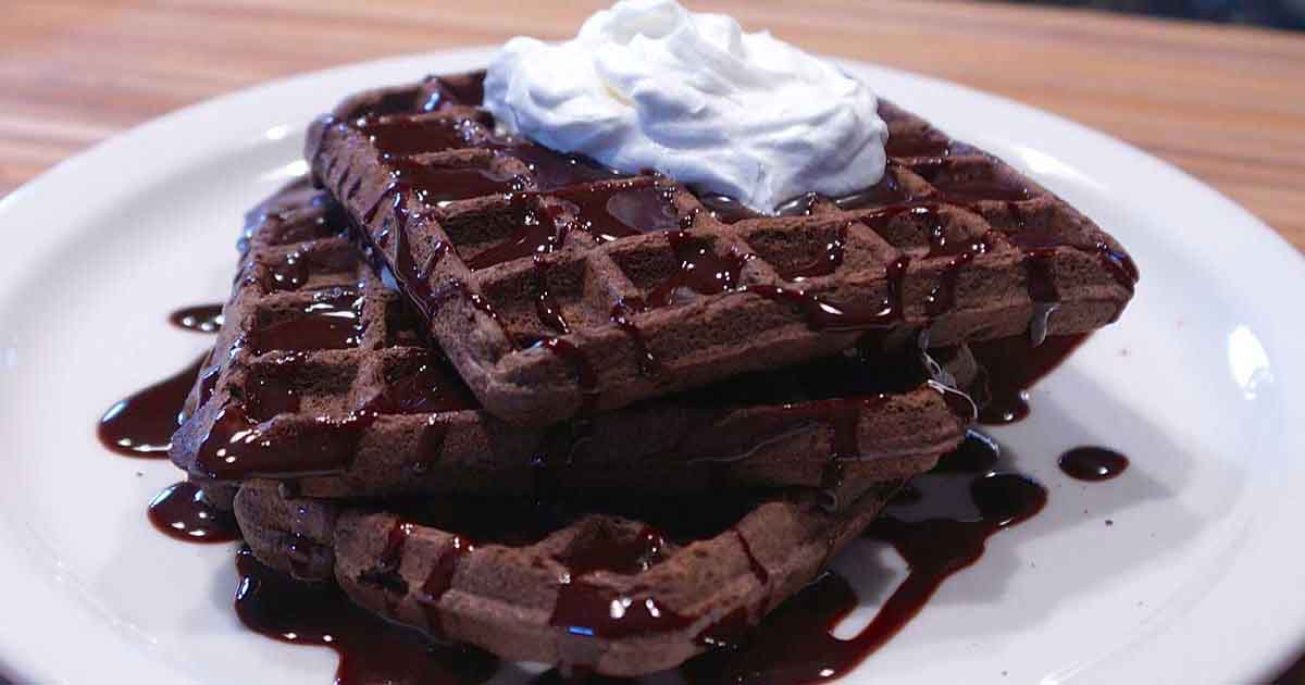 Celebrate World Waffle Day With These Decadent Chocolate Waffles In