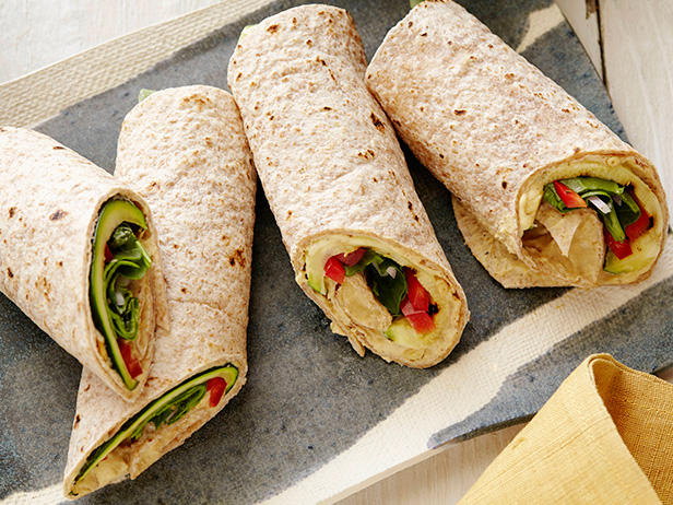 Hummus and Grilled Vegetable Wrap Recipe - HungryForever Food Blog