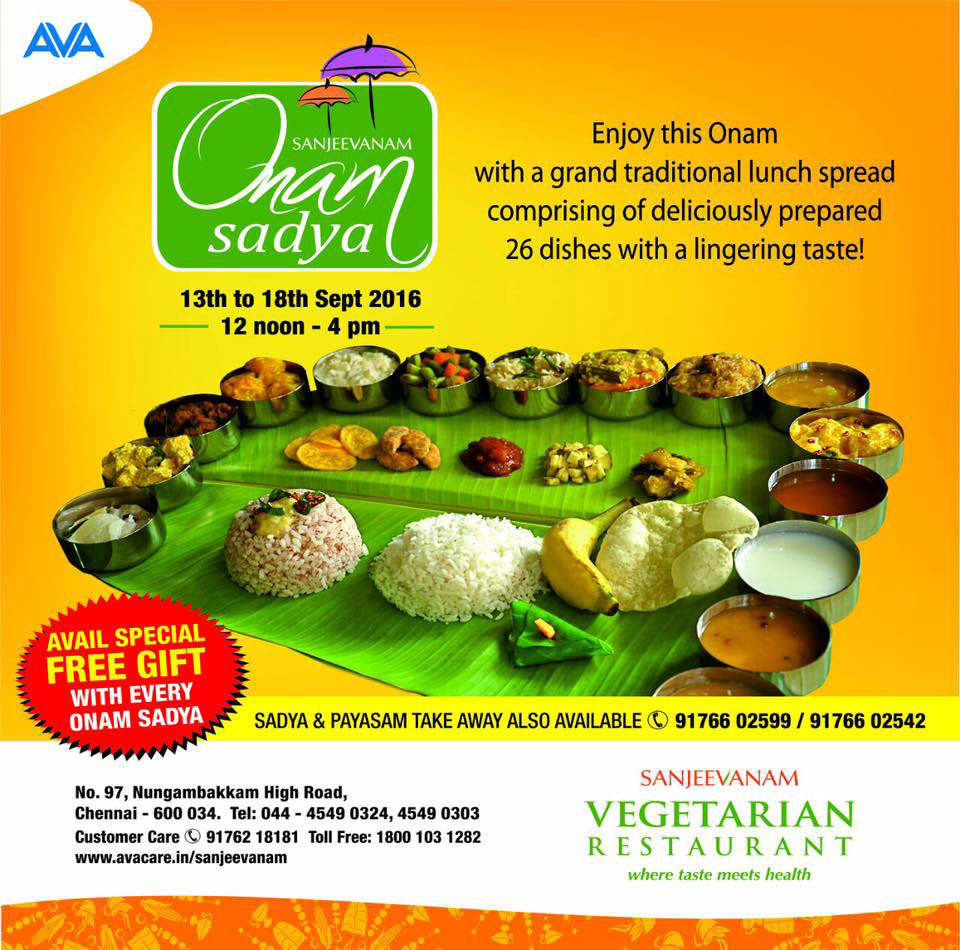 Visit These Restaurants in Chennai To Celebrate Onam The Right Way Photo 5