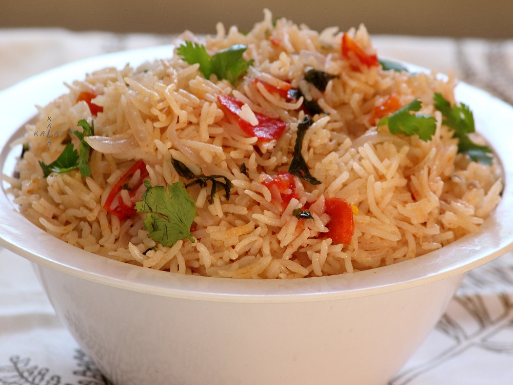 How To Make Kuska Rice Recipe Plain Biryani Recipe Hungryforever 9270