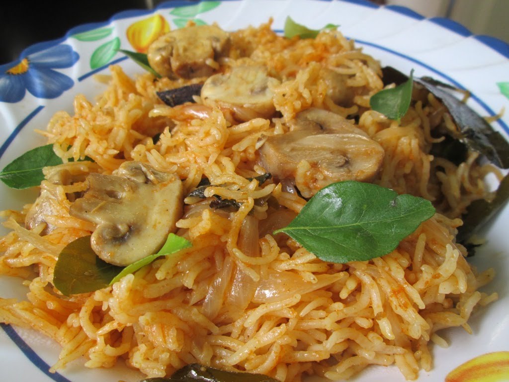 spicy-chettinad-mushroom-biryani-recipe