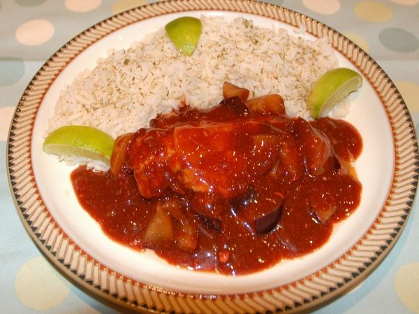 Chicken With Red Wine Sauce