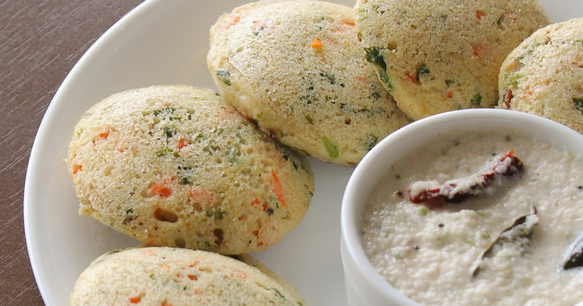 Vegetable Idli Recipe - HungryForever Food Blog