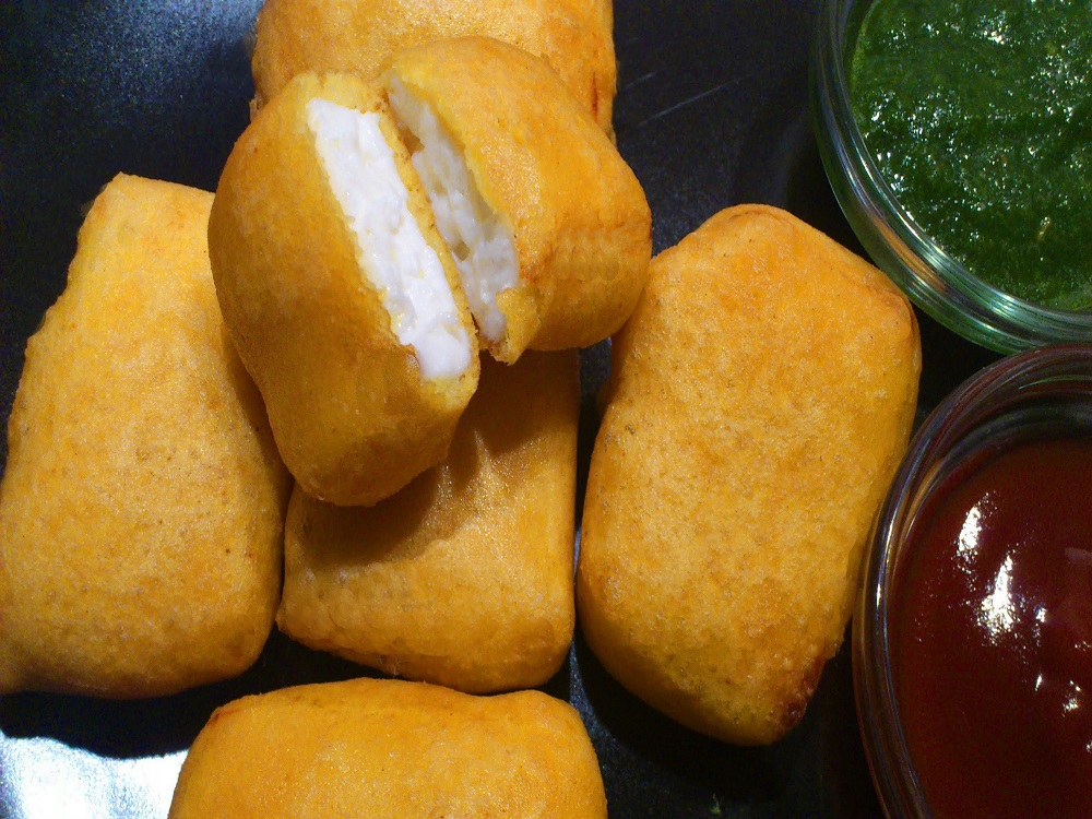 Cheese Pakora Recipe How To Make Cheese Pakora HungryForever